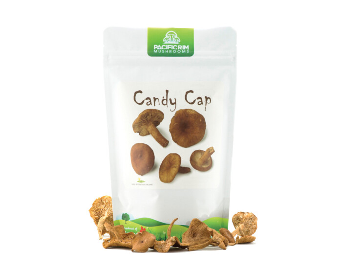Small bag of Dried Candy Cap mushrooms