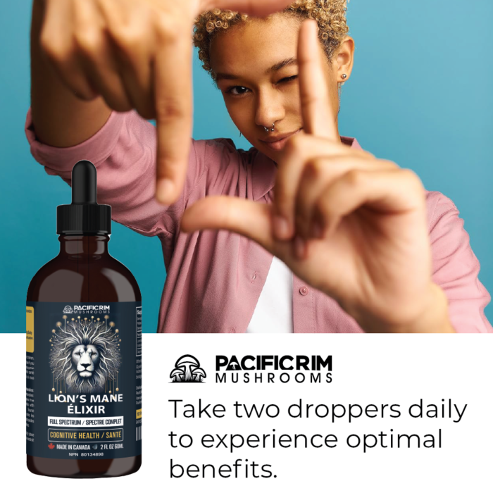 Lion's Mane Mushroom Elixir Drops - Dual Extracted - Memory, Focus & Clarity - Image 6