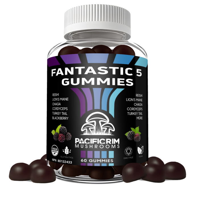 Fantastic 5 Mushroom Blackberry Gummies