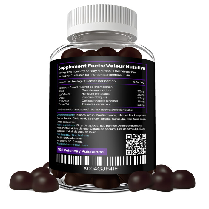 Fantastic 5 Mushroom Blackberry Gummies - Image 2